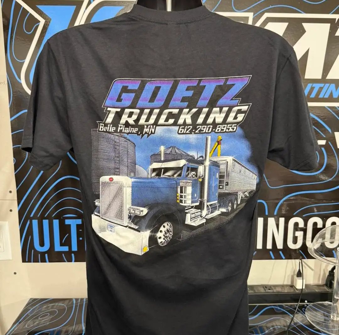 Goetz Trucking t-shirt back print