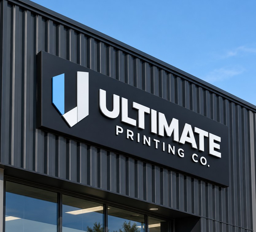 Ultimate Printing Co. building signage