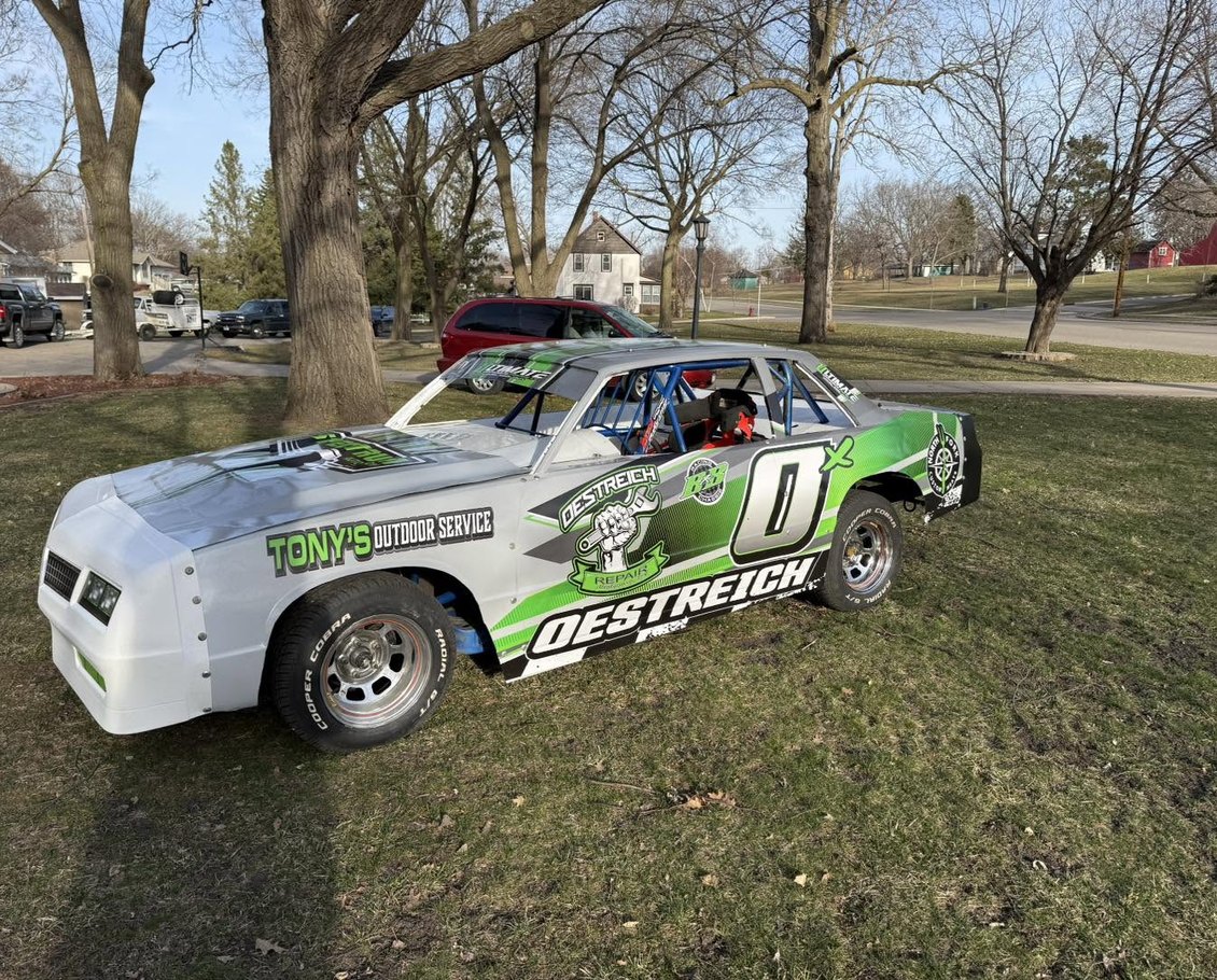 Wrapped #0 Oestreich race car